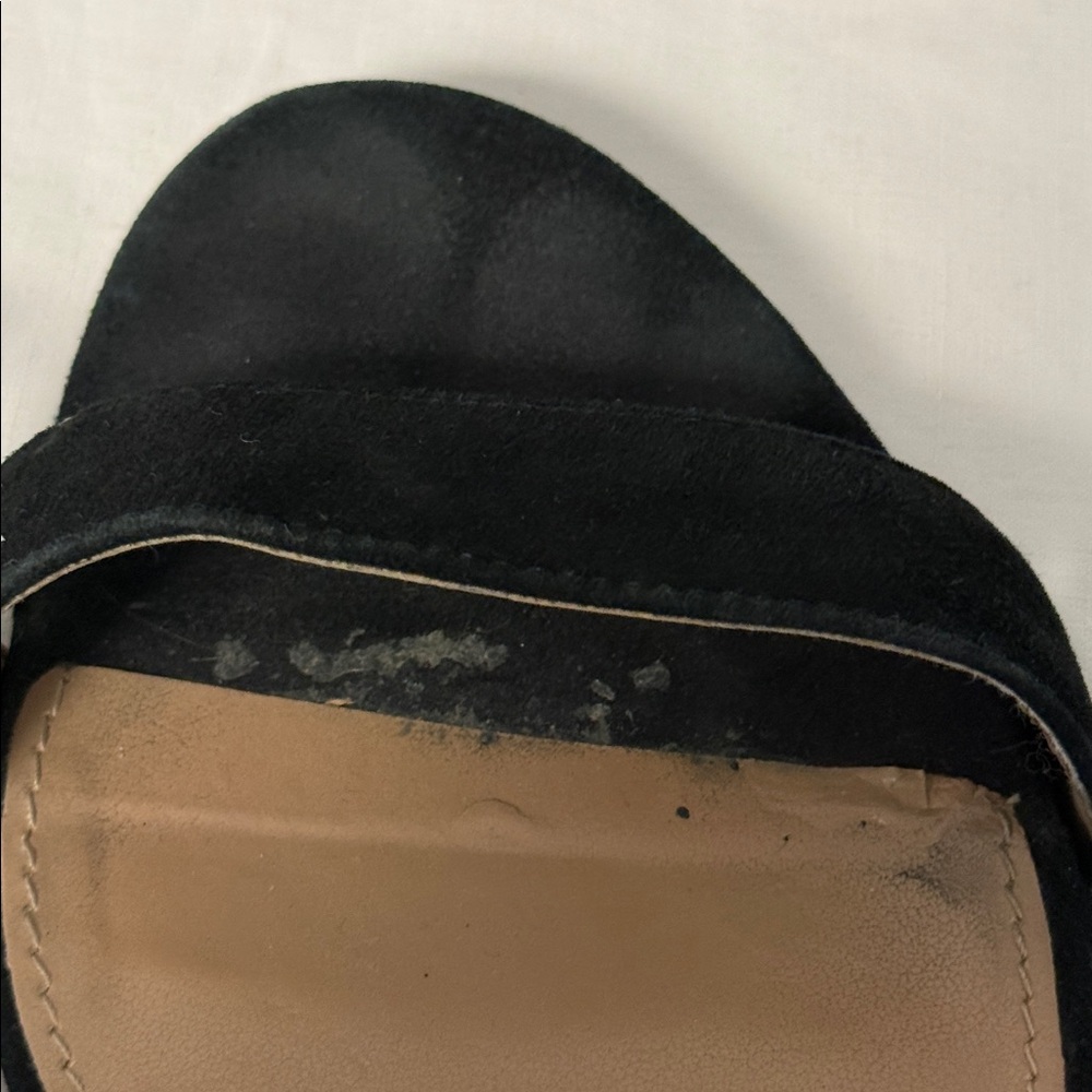 Steve Madden Black Ankle Strap Heels Size 8M 4” Block Heel - Picture 6 of 9
